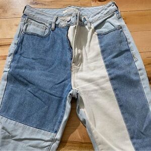 Blue PacSun patchwork jeans size 26